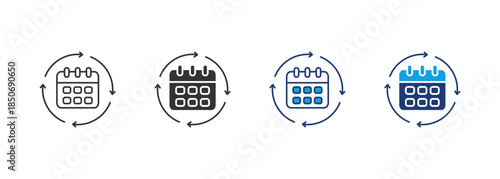 Tomorrow Icon Set Multiple Style Collection