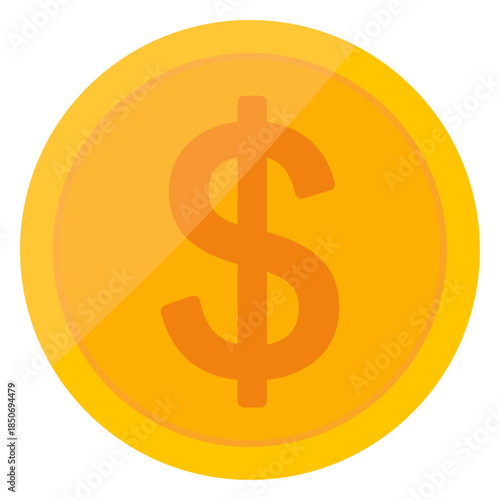 ドルコインのイラスト