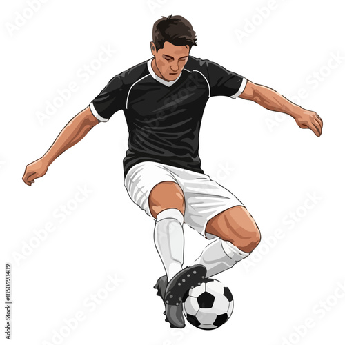 football player kicking ball