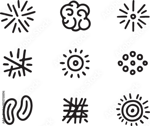 Stylized vector illustration of a seedling sprouting from an open book, representing knowledge, education, growth, and learning for academic or publishing themes.