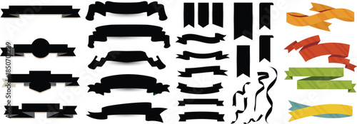 silhouette, shapes, fish, icons, black, white, background, colorful, graphic,