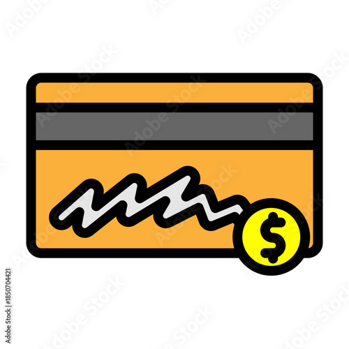 Scratch Card Vector Filled Icon Design