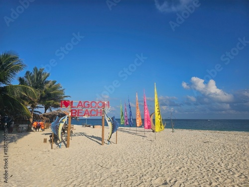 beach chairs on the beach in lakshadweep, india