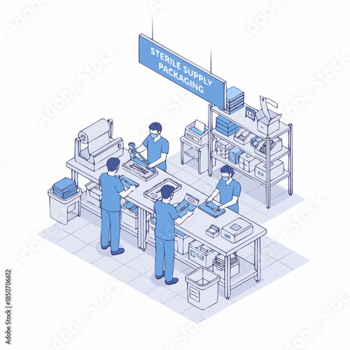 Sterile Supply Packaging  Illustration
