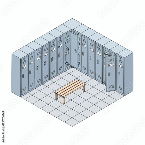 Hospital Staff Locker Room
