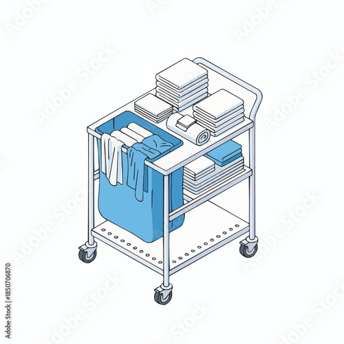 Hospital Laundry and Linen Trolley