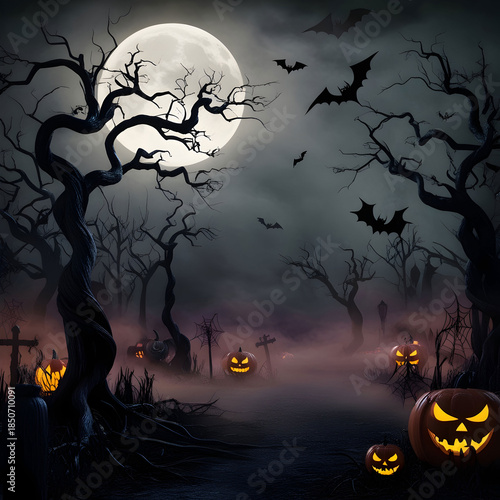 A dark and ominous Halloween themed background