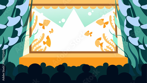 Underwater aquarium display