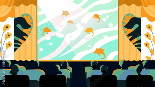 Whimsical theater performance