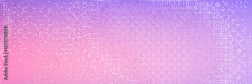 Soft pink and purple pixel pattern background with abstract texture. Bitmap art design resembling a game screen, featuring a smooth gradient effect for a calming, digital atmosphere.