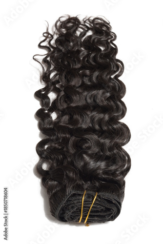 deep curly black human hair weaves bundle