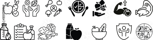 Eps 10 10 icon sets icon on transparent background with editable stroke.