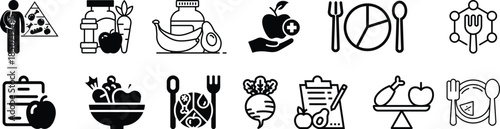 Eps 10 10 icon sets icon on transparent background with editable stroke.