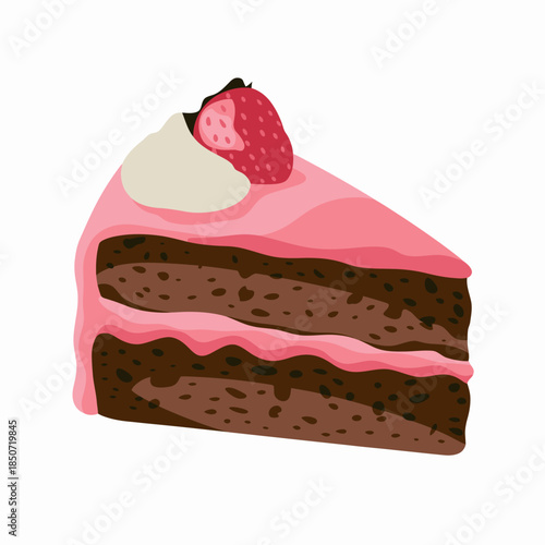 A mouthwatering image of a beautifully decorated layered cake topped with fresh strawberries and cream, showcasing culinary artistry and the joy of celebrating special occasions.