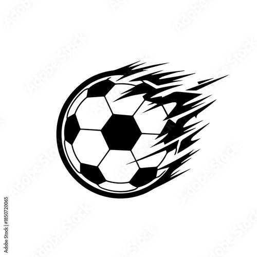Dynamic soccer ball in motion