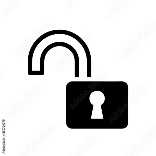 Unlocked padlock