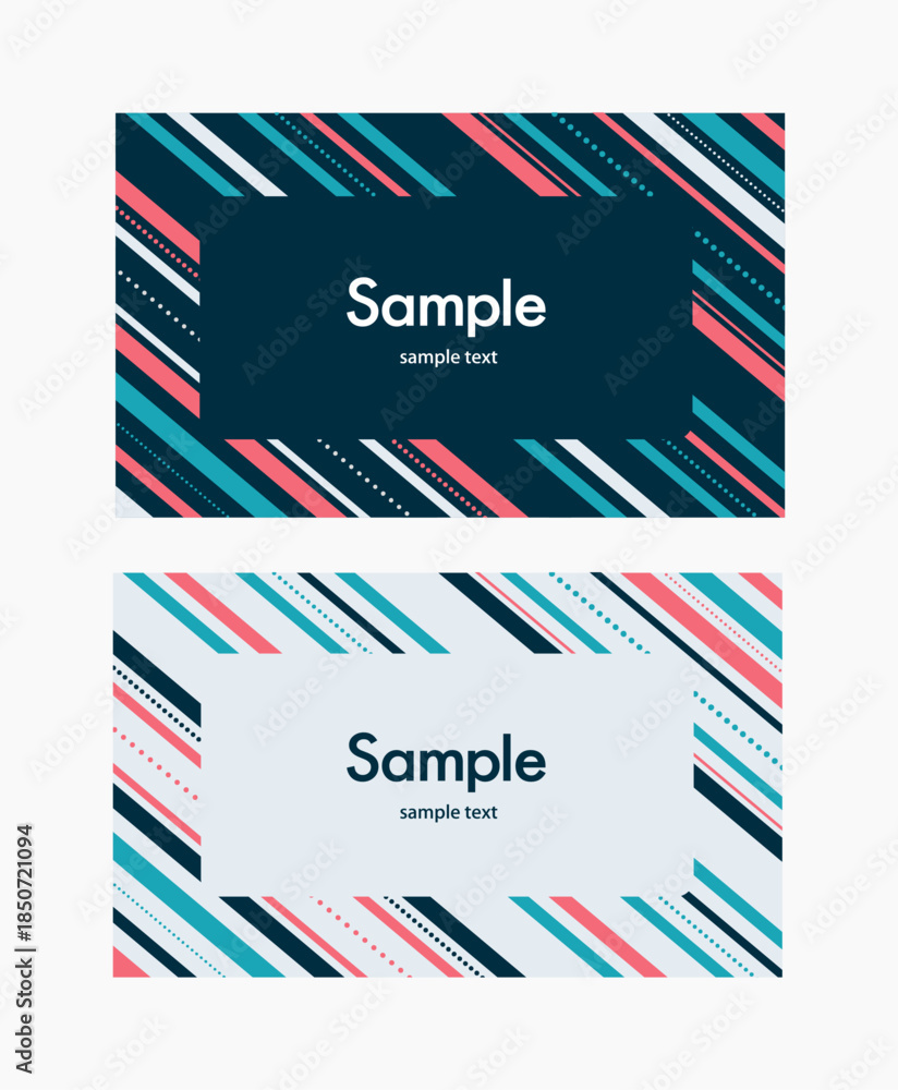 Fototapeta premium ストライプのカード
