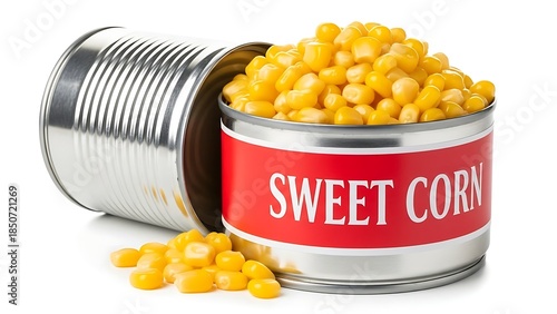Wallpaper Mural Canned sweet corn kernels isolated with shadow. AI GENERATED.
 Torontodigital.ca