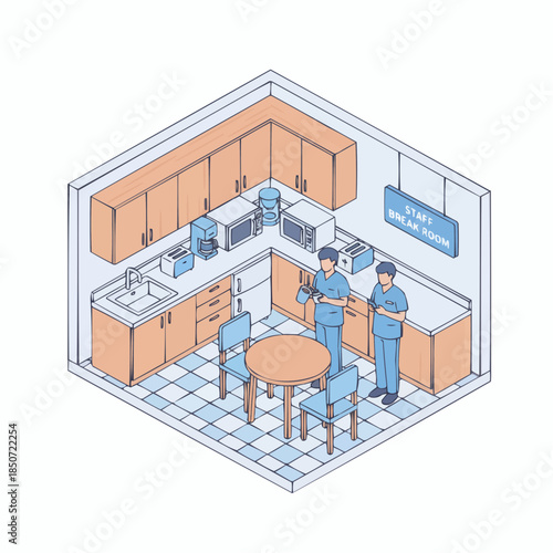 Hospital Staff Break Room