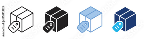 Pricing icon set multiple style collection