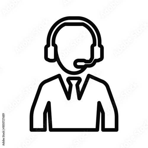 Call center agent icon