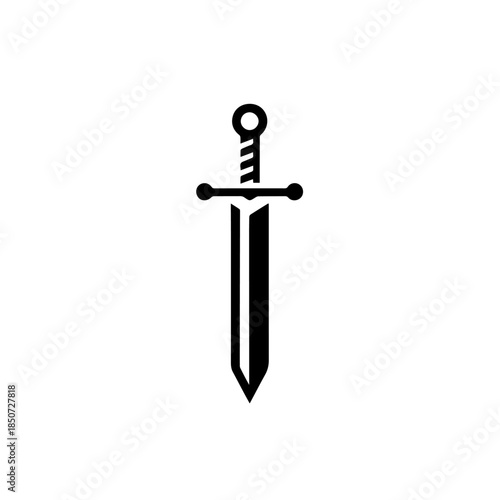 "Golden Sword Vector Illustration"