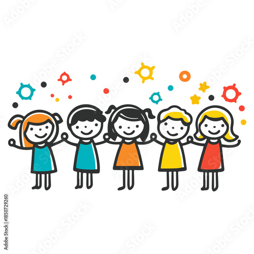 children's day, festival, vector, transparent background, party, fun, child, kids, celebration, childhood, children, happiness, smiling, smile, people, joy, cheerful