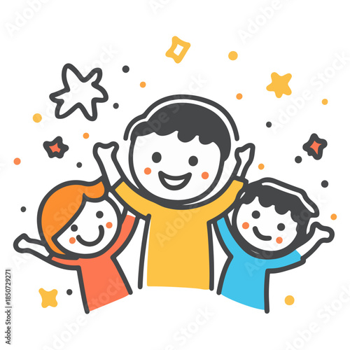 children's day, festival, vector, transparent background, party, fun, child, kids, celebration, childhood, children, happiness, smiling, smile, people, joy, cheerful