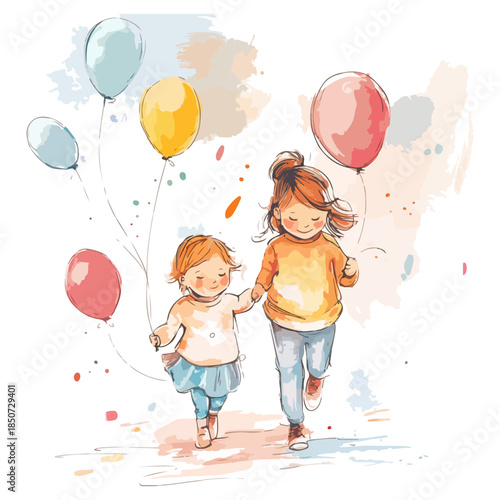 children's day, festival, vector, transparent background, party, fun, child, kids, celebration, childhood, children, happiness, smiling, smile, people, joy, cheerful