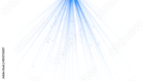 shiny stars glitter and particles falling with blue light flare on transparent background,png new year and christmas social media overlay design element