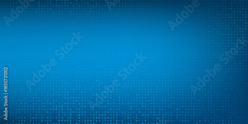 Blue dotted opened 3d realistic gift box with magical shining glow and golden ribbons flying off cover abstract modern art simple