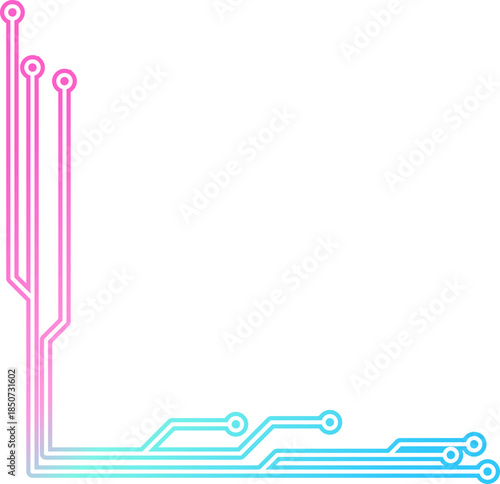 Neon Cyber Technology Corner