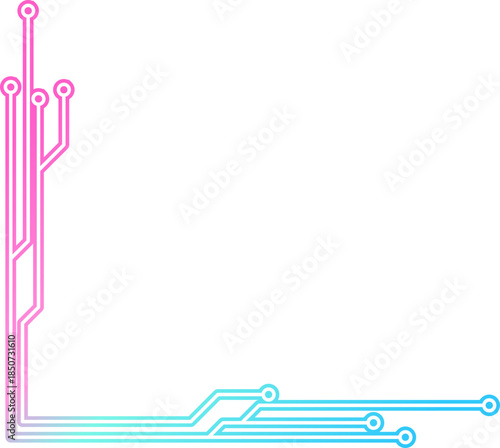 Neon Cyber Technology Corner