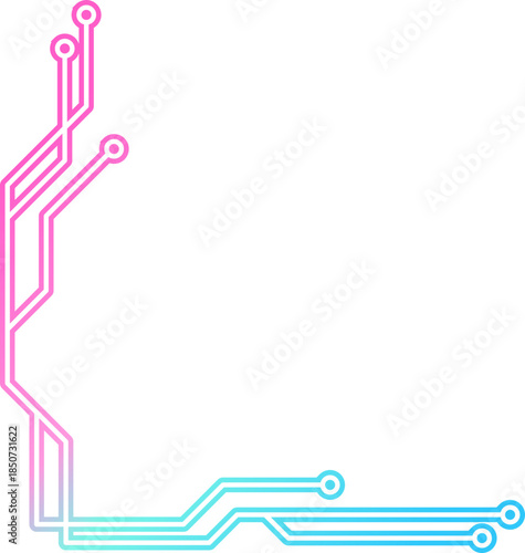 Neon Cyber Technology Corner