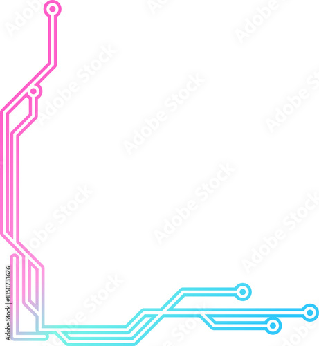 Neon Cyber Technology Corner