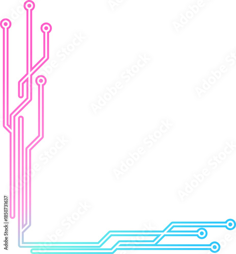 Neon Cyber Technology Corner