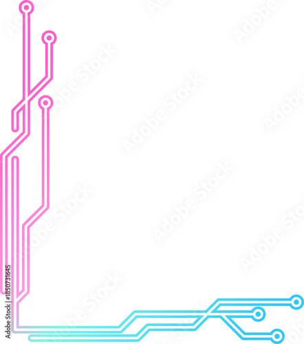 Neon Cyber Technology Corner