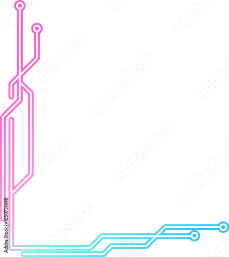 Neon Cyber Technology Corner