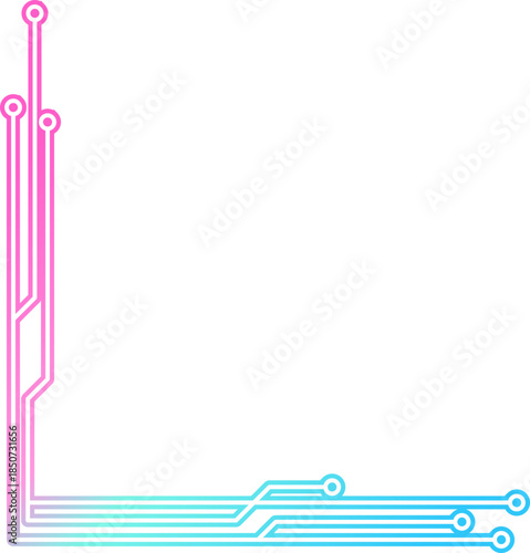Neon Cyber Technology Corner