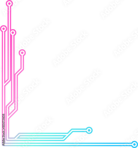 Neon Cyber Technology Corner