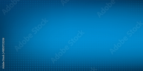 Blue dotted opened 3d realistic gift box with magical shining glow and golden ribbons flying off cover, place for your text abstract simple