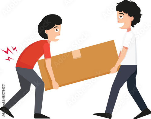 wrong and right carrying position.,Improper versus against proper lifting ,body posture