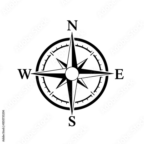 Compass rose illustration