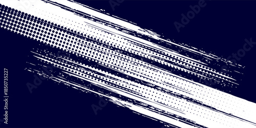 Dots abstract halftone white & blue color pattern gradient grunge texture background. Dots pop art comics sport style simple abstract modern art