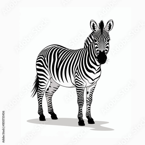 A striking stylized artwork of a zebra, emphasizing its distinct stripes and natural beauty, symbolizing uniqueness and diversity in the animal kingdom.
