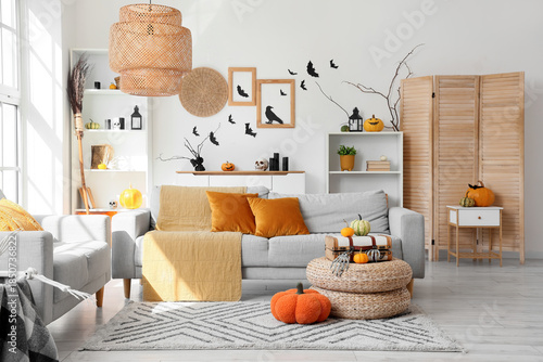 Interior of light living ro...