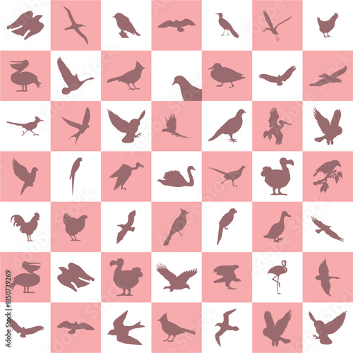 Birds Icon Bundle Vector File Digital Element