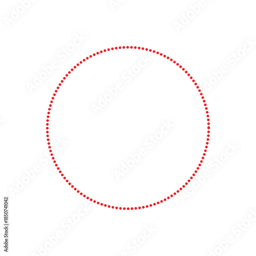 Fotografía dotted line circle icon