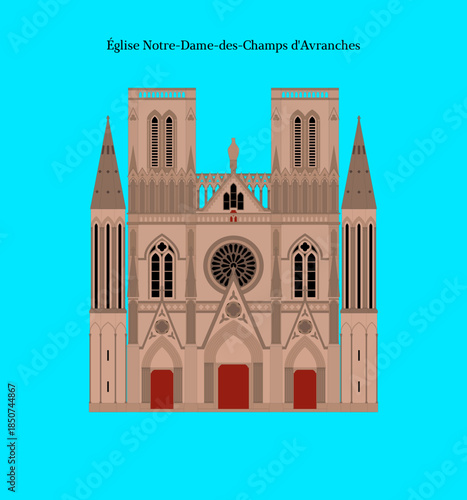 Église Notre-Dame-des-Champs d'Avranches, France