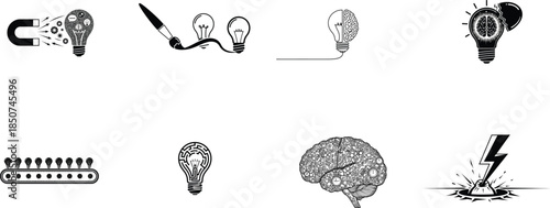 Ancient or obsolete tools and weapons illustration set